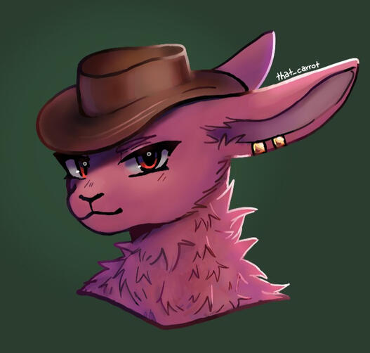 Pink rabbit